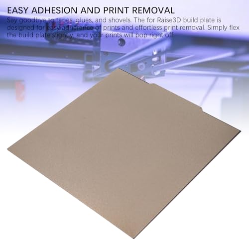 Spring Steel PEI Build Plate with Matte Texture 332x340mm for Raise3D Pro2 PRO 2 Plus 3D Printer Double Sided Magnetic Base