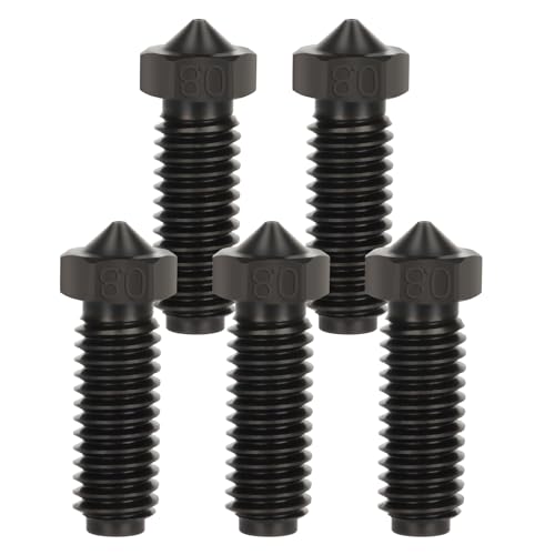 IdeaFormer-3D 5Pcs 0.8mm Hardened Steel Nozzle for Kobra 2, 3D Printers Hardened Steel Extruder Hotend Nozzle Kit for Anycubic Kobra 2 Neo/Kobra 2 Pro/Kobra 2 Plus/Kobra 2 Max - size: 0.8mm, style: Kobra 2/Pro/Neo/Plus/Max