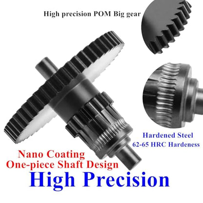 Upgrade Ad5m Pro Extruder Gears Nano Coating Ad5m Direct Extruder Dual Gear Replacements All Metal Handle Compatible with Adventurer 5M, 5M Pro 3D Printer Extruder Hotend Accessories Parts