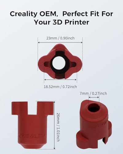 Creality Official K1 SE Silicone Sock, 4 PCS Heater Block Silicone Cover for Creality K1 SE/K1/K1 Max/Ender 3 V3 SE/Ender 3 V3 KE/Ender 3 V3 Plus/CR 10 SE - style: K1 Series