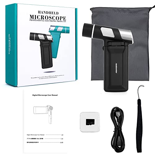 Andonstar AD203 Handheld Digital Microscope, Portable Pocket Microscope - color: Black