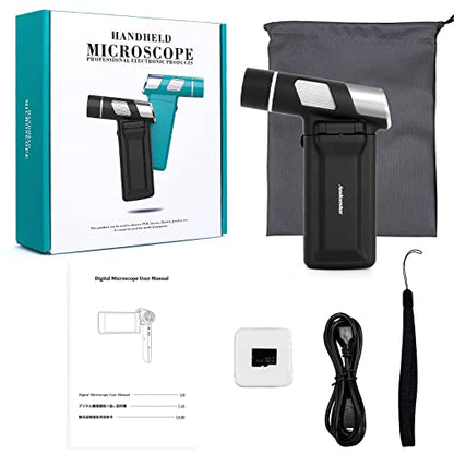 Andonstar AD203 Handheld Digital Microscope, Portable Pocket Microscope - color: Black