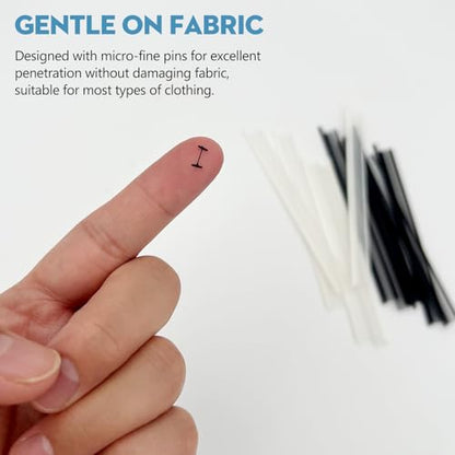 2000PCS Micro Stitch Gun Fasteners Kit – 0.18 Inch Extra-Fine Tagging Gun Fasteners for Mini & Micro Stitch Guns (1000 White + 1000 Black)