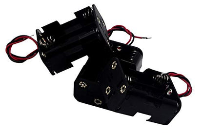 (Pack of 3 6 AA Battery Holder, 9v AA Battery Holder with Leads