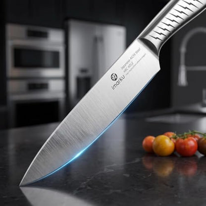 Imarku 14‑Piece Kitchen Knife Set｜Pro Cutting Power, Easy for Home Use - color: Light Brown
