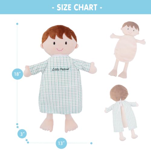 June Garden 18" Lucas Plush Anatomy Doll with Removable Organs - color: Little Patient Lucas