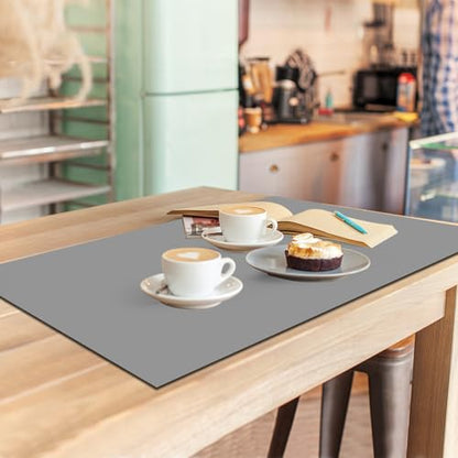 Silicone Protector Mat 47x24 Inch, Gray - color: Gray