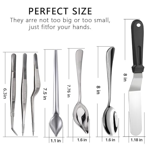 7 Piece Stainless Steel Culinary Specialty Tools Set for Professional Chefs and Home Cooks