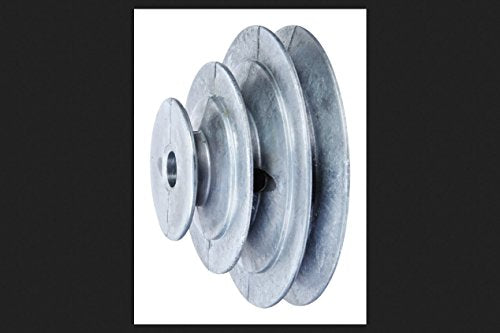 Chicago Die Casting V-Step Cone Pulley - Portable Three Step Pulley - 4 x 3 x 1 in - Metal