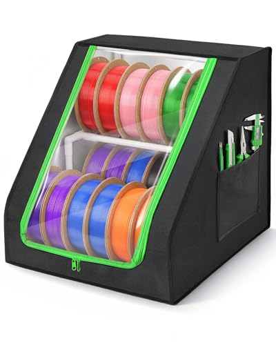 Bulado 3D Printer Filament Storage Box, 21-Spool 2-Tier Filament Holder