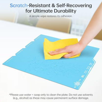 BIQU CryoGrip Pro Frostbite Cold Build Plate for Snap-Maker U1 3D Printer - color: Frostbite-Blue, size: 276*301MM-U1, style: Frostbite