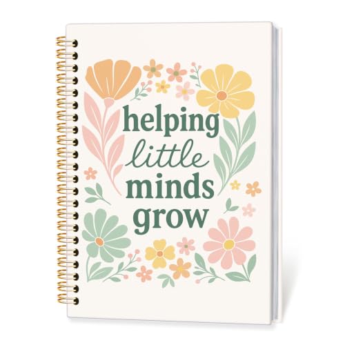 Teacher Gifts Hardcover Spiral Notebook Journal for Women,A5 - color: Helping Little Minds Grow