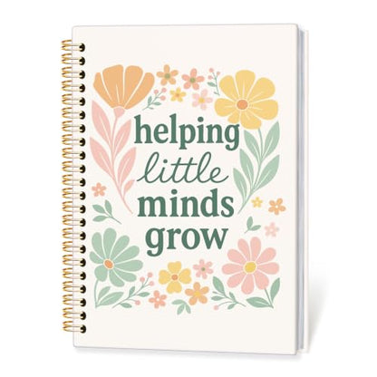 Teacher Gifts Hardcover Spiral Notebook Journal for Women,A5 - color: Helping Little Minds Grow