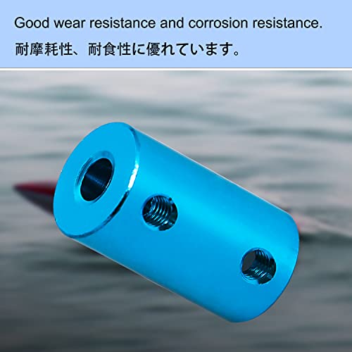6mm to 7mm Rigid Couplings Set Screw Shaft Stepper Motor, Length 25mm / 1" Motor Coupler Connector Rigid with Screw for 3D Printer, RC Robot, Car Model Shaft, CNC Machine, DIY Encoder 4 Pcs - size: 6mm to 7mm, style: Blue