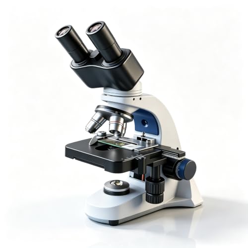 Compound Binocular Microscope for Adults, Professionals & Kids, 40X-640X Magnification with LED Illumination, Mechanical Stage, WF10x & WF16x Eyepieces，Suitable for Schools Home Labs Educational