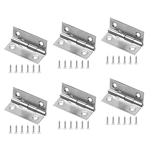 Piutouyar 6Pack 2 Inch Butt Hinge 304 Stainless Steel Mini Hinges - size: 2 Inch