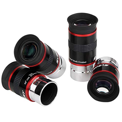 SVBONY Telescope Eyepiece 68° Ultra Wide Angle Lenses Set 6mm 9mm 15mm20mm - size: 6mm 9mm 15mm 20mm