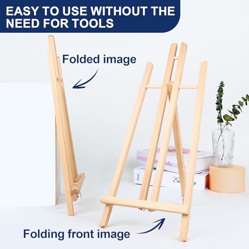ESRICH 15PCS 17 Inch Tabletop Easels, Easel Stand for Painting - style: 15