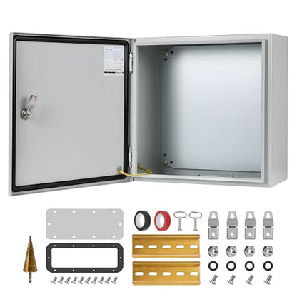 16x16x8 NEMA 4X Electrical Enclosure Metal Outdoor Enclosure Box - size: 16"H × 16"W × 8"D