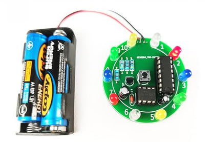 Soldering Practice Kit DIY Electronics Learning Board Shake to Spin Lucky Wheel