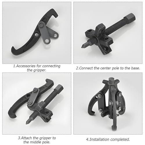 BELOMI 4 Inch 3-Jaw Bearing Puller with Reversible Jaws - size: 4 inch