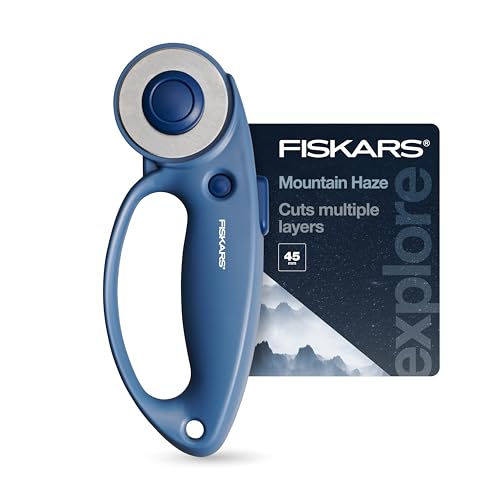 Fiskars 45mm Loop Rotary Cutter for Fabric, Arts, Crafts & Sewing - color: Blue, size: 45mm