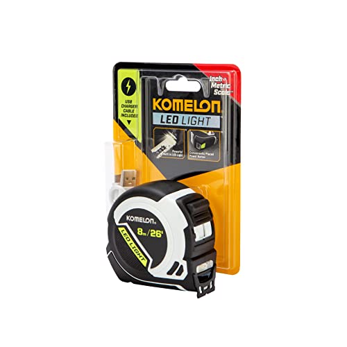Komelon 8m/26' LED Tape Measure - Inch Metric - style: Inch Metric - 8m / 26 Foot