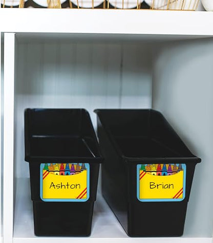 Carson Dellosa Crayon Name Tags, Self Adhesive Classroom Desk Labels