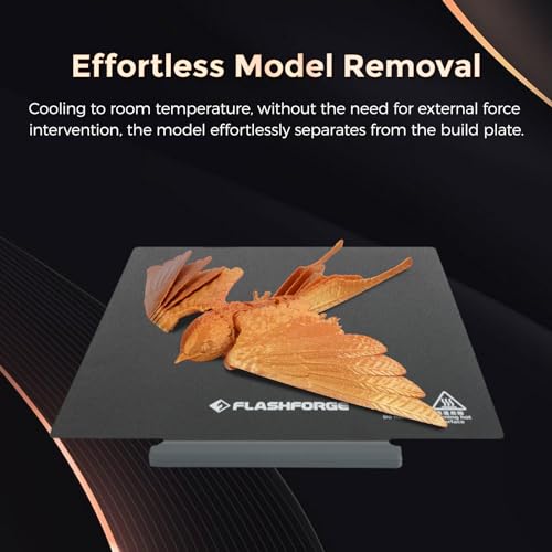 FLASHFORGE Adventurer 5M /Pro /AD5X Upgrade Double Sided PEI Powder-Coated Platform, Tool-Free Model Removal, Automatic Separation After Cooling - style: PEI Powder-Coated Plate