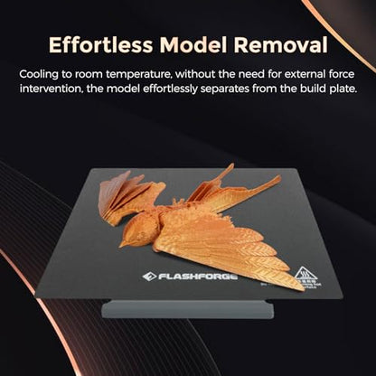 FLASHFORGE Adventurer 5M /Pro /AD5X Upgrade Double Sided PEI Powder-Coated Platform, Tool-Free Model Removal, Automatic Separation After Cooling - style: PEI Powder-Coated Plate