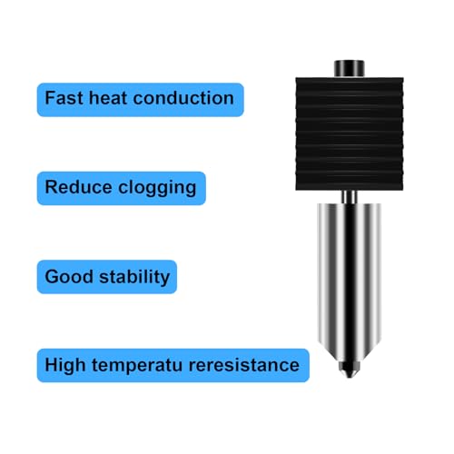 2PCS A1 Mini/A1 Hotend, A1 Mini/A1 Print Head Kit High-Temperature 0.2mm/0.4mm Hardened Steel Nozzle with Silicone Sock Compatible for Bambu Lab A1/A1 Mini 3D Printer, - style: A1 Mini/A1 Print Head Kit 0.2mm and 0.4mm