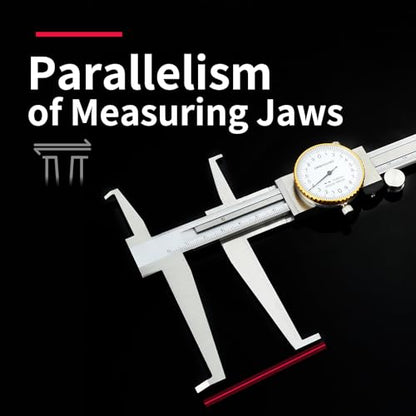Inside Trench Vernier Caliper，Carbonteel Inner Micrometer Gauge Ruler Measuring Tool，dial Caliper DRINYOUNG (9-200mm (Double Hook dial Caliper) - size: 0.35-8" (Double Hook Dial Caliper)