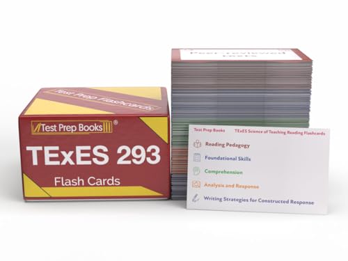 TExES Science of Teaching Reading 293 Study Cards: TExES Science of Teaching Reading Exam Prep and Practice Test Questions [Full Color Cards]