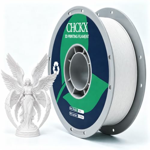 Matte PETG 3D Printer Filament 1.75mm, +/-0.02mm Tolerance, 1kg Spool(2.2lbs), White - color: Matte White, size: PETG