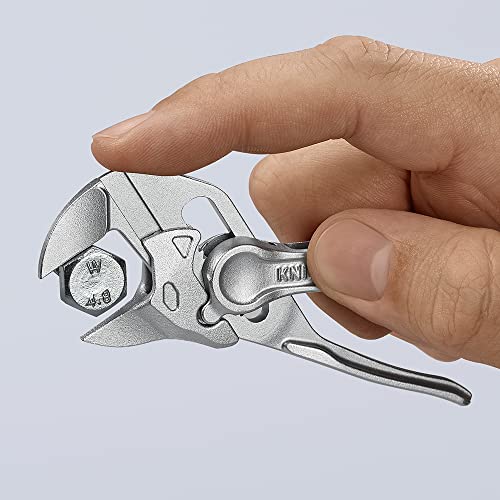 KNIPEX Tools 86 04 100 Pliers Wrench XS, 4", Silver - size: 4-Inch, style: Wrench