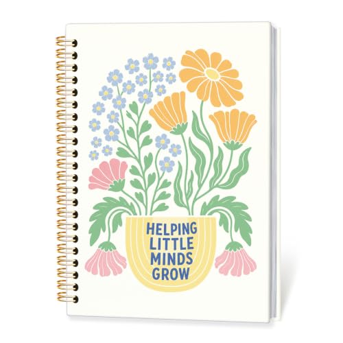 Teachers Appreciation Gifts Spiral Notebook Journal for Women,A5 - color: Helping Little Minds Grow-3
