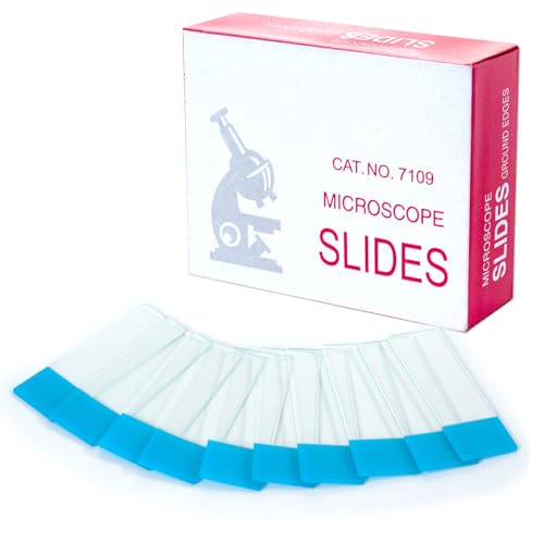 Microscope Slides, 1x3 Inch, Blue Coated, Glass Slides, 50PCS - color: Blue Coated, size: 50PCS