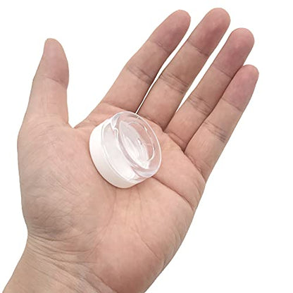 30 Pcs Sample Containers, 10 Gram Mini Sample Jars with White Lid - color: White