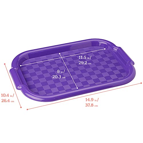 ECR4Kids Art Trays, Craft Organizer, Assorted, 6-Piece (Pack of 5) - color: Assorted, size: 15" x 10.4" x 0.9" (Pack of 5)