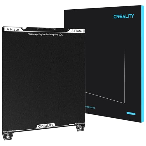 Creality Official K1 SE/K1C Build Plate, 235x235mm Epoxy Resin Surface Magnetic Flexible Spring Steel Bed Plate for K1/Ender 3/3 V2/3 V3/3 V3 KE/3 V3 SE (Without Magnetic Base) - color: Epoxy Resin Black, size: K1C/K1SE