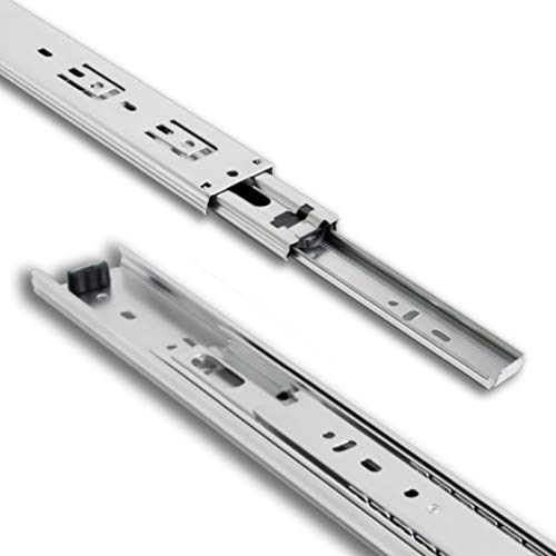 TOUCH TCH-22102 Series 45mm Full Extension Ball Bearing Drawer Slides Side Mount (28 Inch 700MM, 1 Pair) - size: 28" 700MM