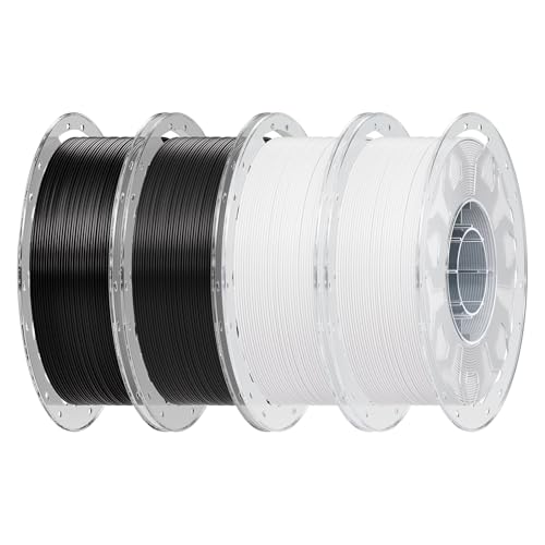 Creality PLA 3D Printer Filament 1.75mm, 2 Black & 2 White, 4 kg - color: 4*1kg (2 Black, 2 White)
