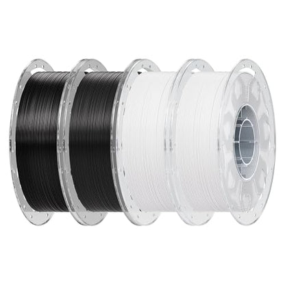 Creality PLA 3D Printer Filament 1.75mm, 2 Black & 2 White, 4 kg - color: 4*1kg (2 Black, 2 White)
