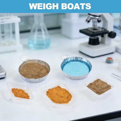 PATIKIL Rhombus-Shaped Weigh Boats, 8Pcs 100mL Large Scale Trays - size: 100 ml