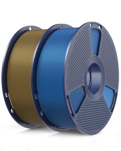 SUNLU 2KG Metal PLA Filament 1.75mm, Azurite & Brass Gold - color: Metallic Blue+brass Gold