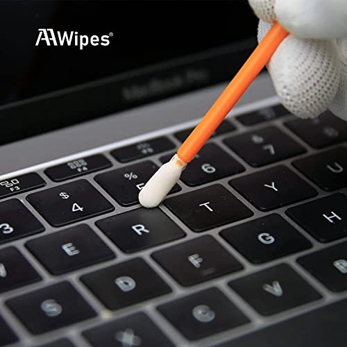 AAwipes Cleaning Swab Kit Mixed Microfiber and Foam Swab Sticks (5 Types, Total 100 Packs) for Printer, Gun, Optics Lens, Camera, Arts and Crafts, Automotive Detailing (FAC501)