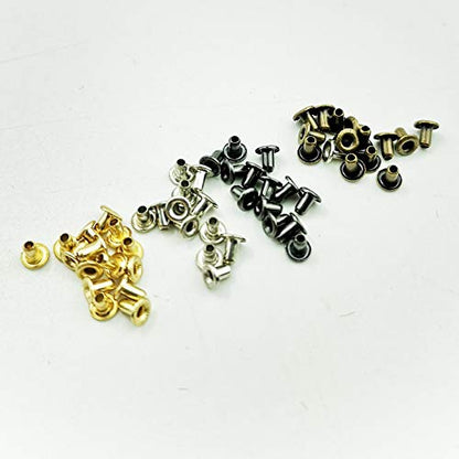 100PCS Color Mix Tiny Grommets Eyelets for Shoes, Clothes, Leather, Canvas bjd Eyelets with Fixing Tools - size: 1.0mm