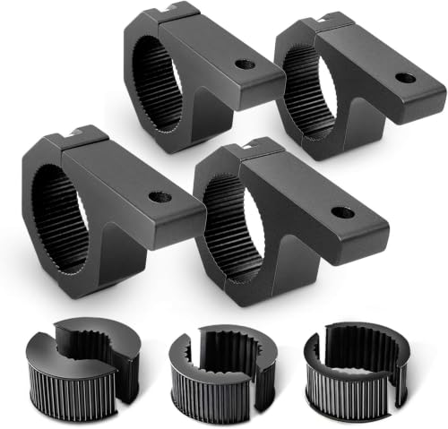 Nilight - 90020D 4PCS Mounting Bracket Kit LED Off-Road Light Horizontal Bar Tube Clamp Roof Roll Cage Holder,2 Years Warranty, Black for 1"/1.5"/1.75"/2" Bar (Pack of 10) - size: For 1"/1.5"/1.75"/2"Bar (Pack of 10)