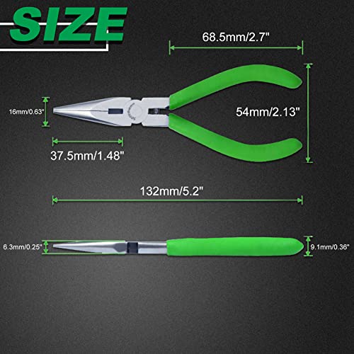 SPEEDWOX 5 Inch Long Nose Pliers with Cutter and Chain Nose Pliers for Jewelry Making - style: Long Nose Pliers Smooth Jaw