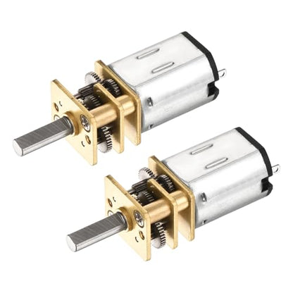 DMiotech 2pcs 12V 100RPM Rated Torque 20 Output Shaft Length 10mm Micro DC - style: 100RPM